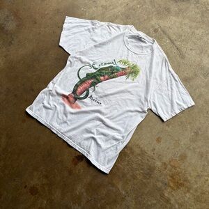 White Reptile Graphic T-Shirt